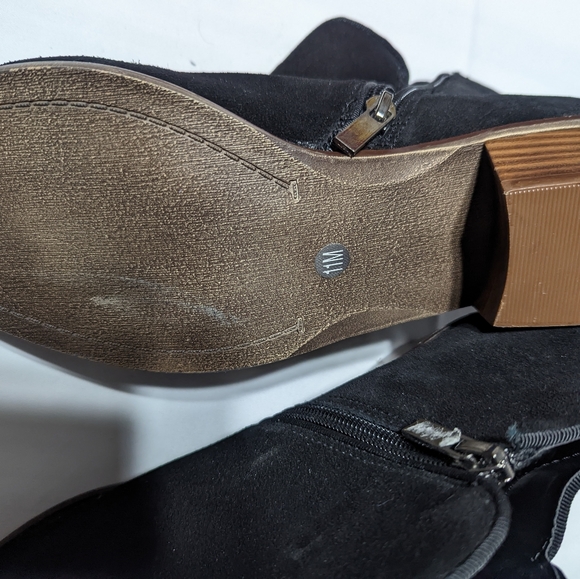 New no tags Crown Vintage size 11 women's boots suede black - Picture 2 of 5